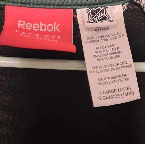 Reebok Black and Green Athletic Jacket Minnesota Wilds - Picture 3 of 12